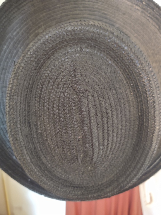 VTG Betmar New York Black Straw Hat with Bow style V235, Blossom Vibes